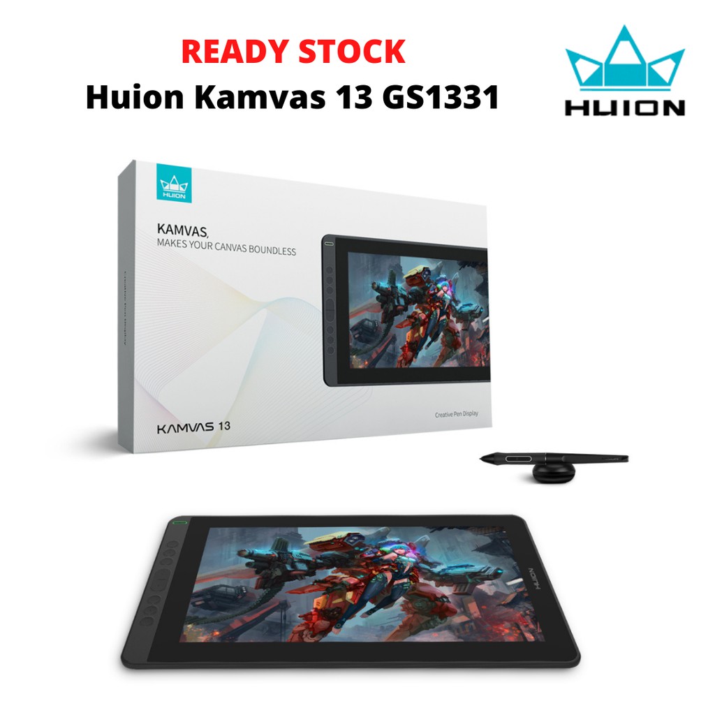 アイボリー×レッド HUION KAMVAS 13 GS1331 液晶タブレット 黒 - 通販