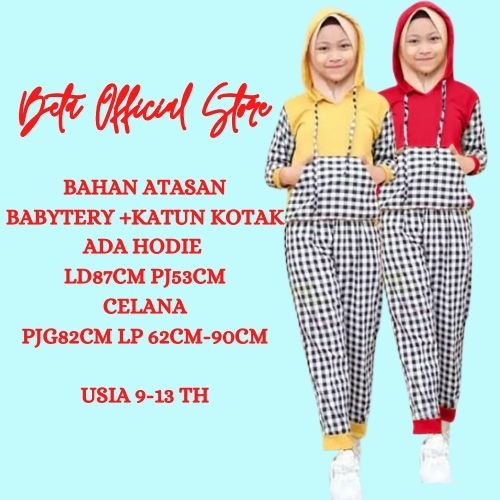St Baju Setelan Celana Anak Perempuan Tanggung Cewek Lengan Panjang Usia 9 10 11 12 13 Tahun Trend K