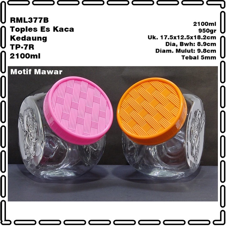 Toples Cendol/Toples Jadul/Toples Es Campur Kaca Kedaung TP-7R 2100ml