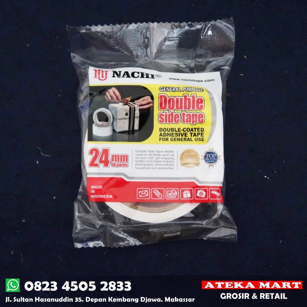 

NACHI DOUBLE TAPE 24MM 10YARD/ISOLASI TIMBAL BALIK