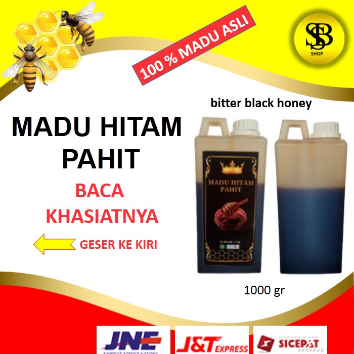 

Madu murni asli Hitam Pahit Asli Murni madu alami original sari bunga mahoni bitter black honey 1 kg