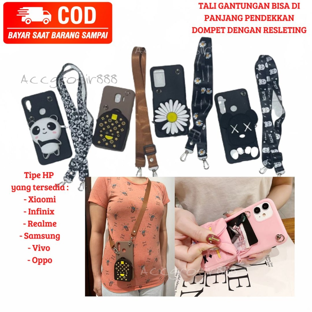 SOFTCASE KAWS, PANDA, DAISY PEACH, TAS COKLAT FOR XIAOMI REDMI 10A/ 4A/ 4X/ 5A/ 6A/ 9A/ 9C/ NOTE 4/ 