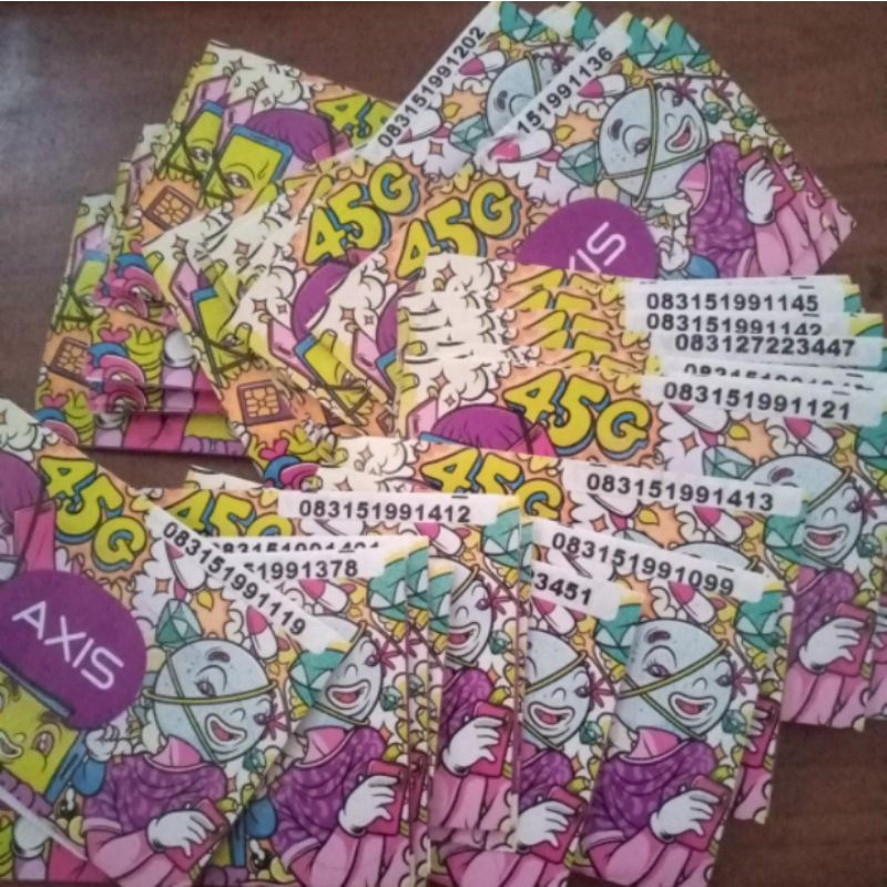 [READY] 1pcs/ECER kartu perdana Axis bekas gojek Ecer