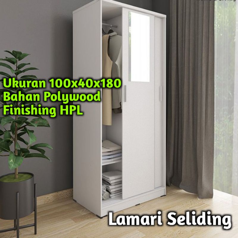 LEMARI PAKAIAN SELIDING BAHAN HPL