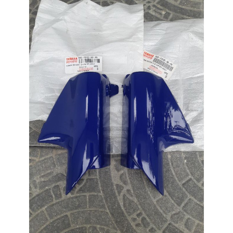 Tutup Shock Depan Ungu DVC1 Yamaha F1ZR Original Baru Set.