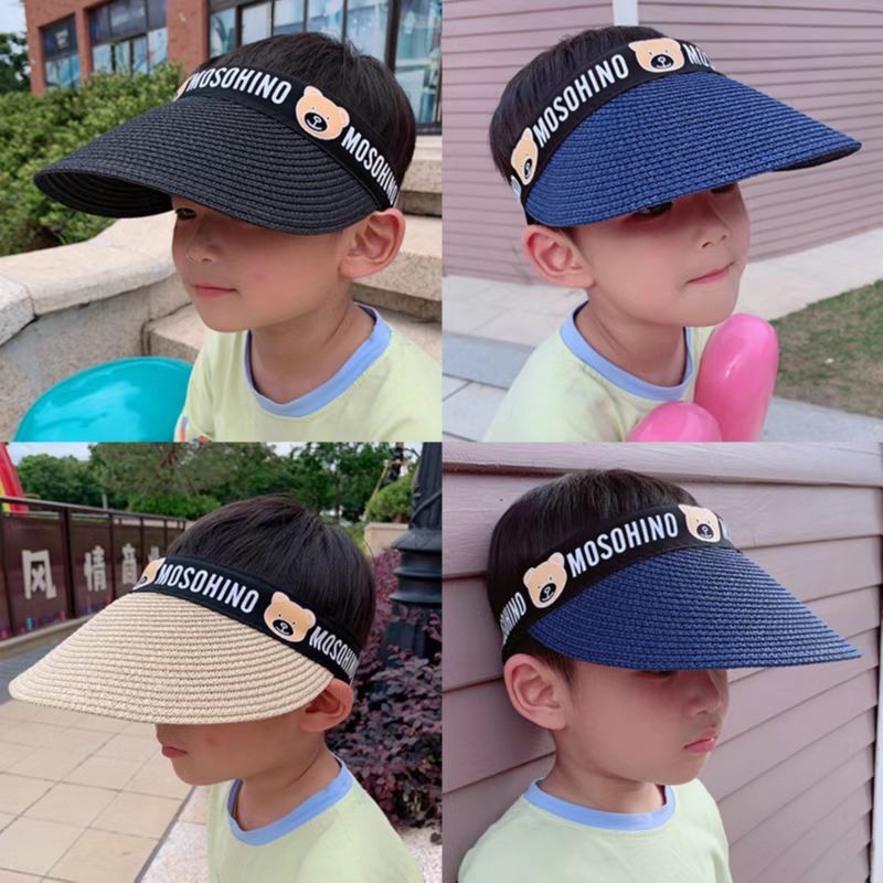 (Hello Girl) MZ20 Topi Pantai Bahan Jerami /Topi Pantai Anak Gaya Korea Import