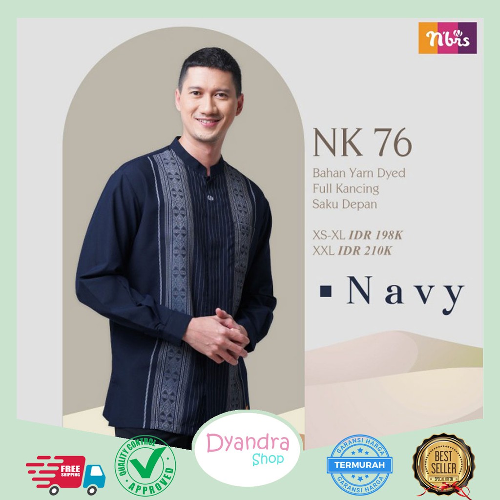 TERBARU NIBRAS NBRS KOKO PREMIUM NBRS NK 76 076 / KOKO DEWASA / PAKAIAN MUSLIM