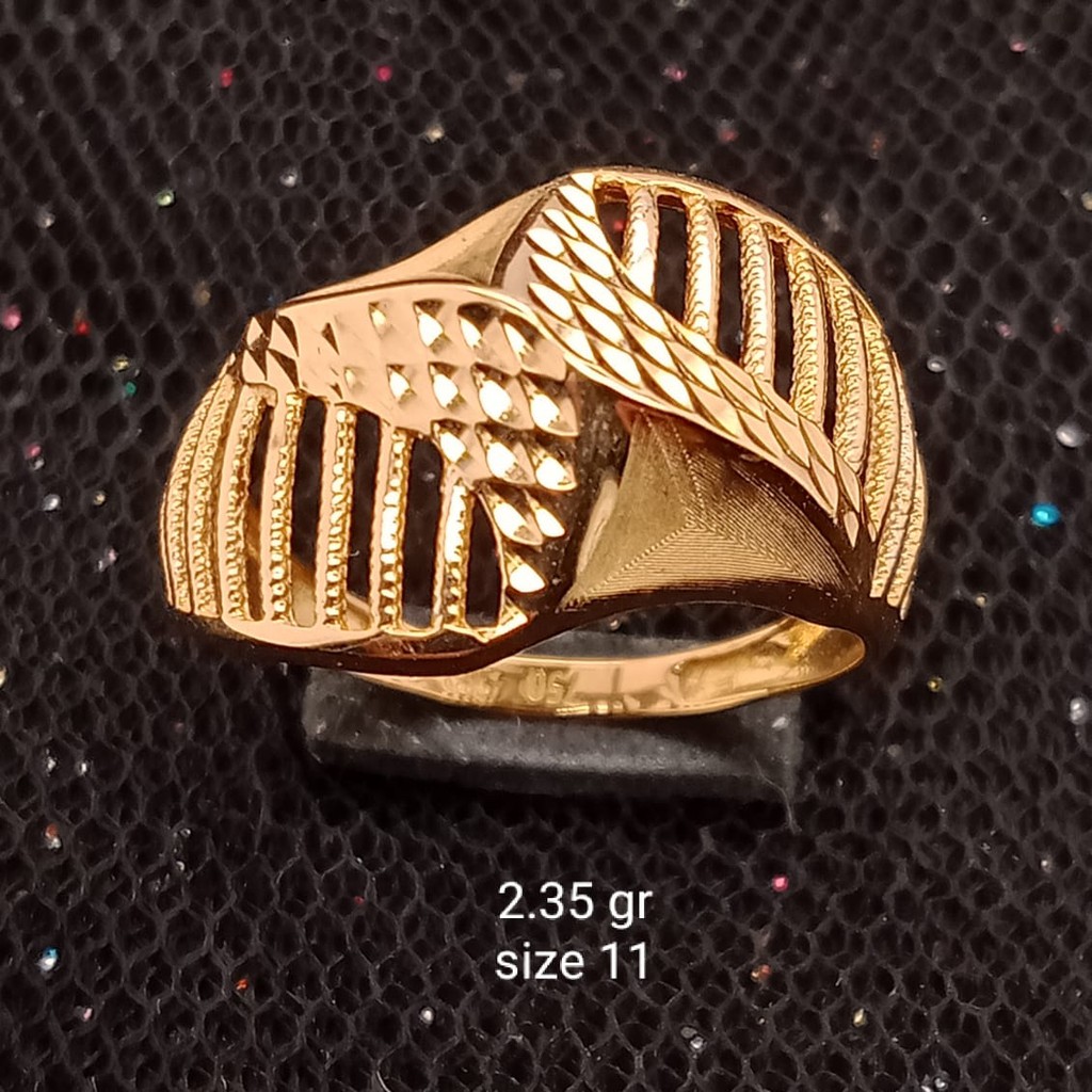 Cincin Emas 17K - 2.35 gr Kadar 750 - 1707