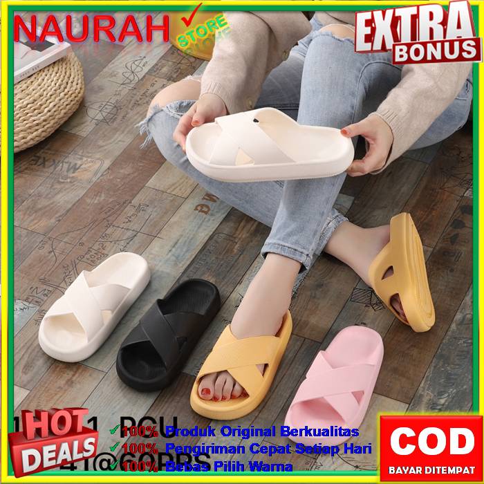 ✨ COD ✔️ SANDAL BALANCE 1613 1 SENDAL SLOP TALI BESAR SILANG ORIGINAL SANDAL WANITA BARU JELLY IMPORT LENTUR EMPUK NYAMAN KUALITAS IMPORT