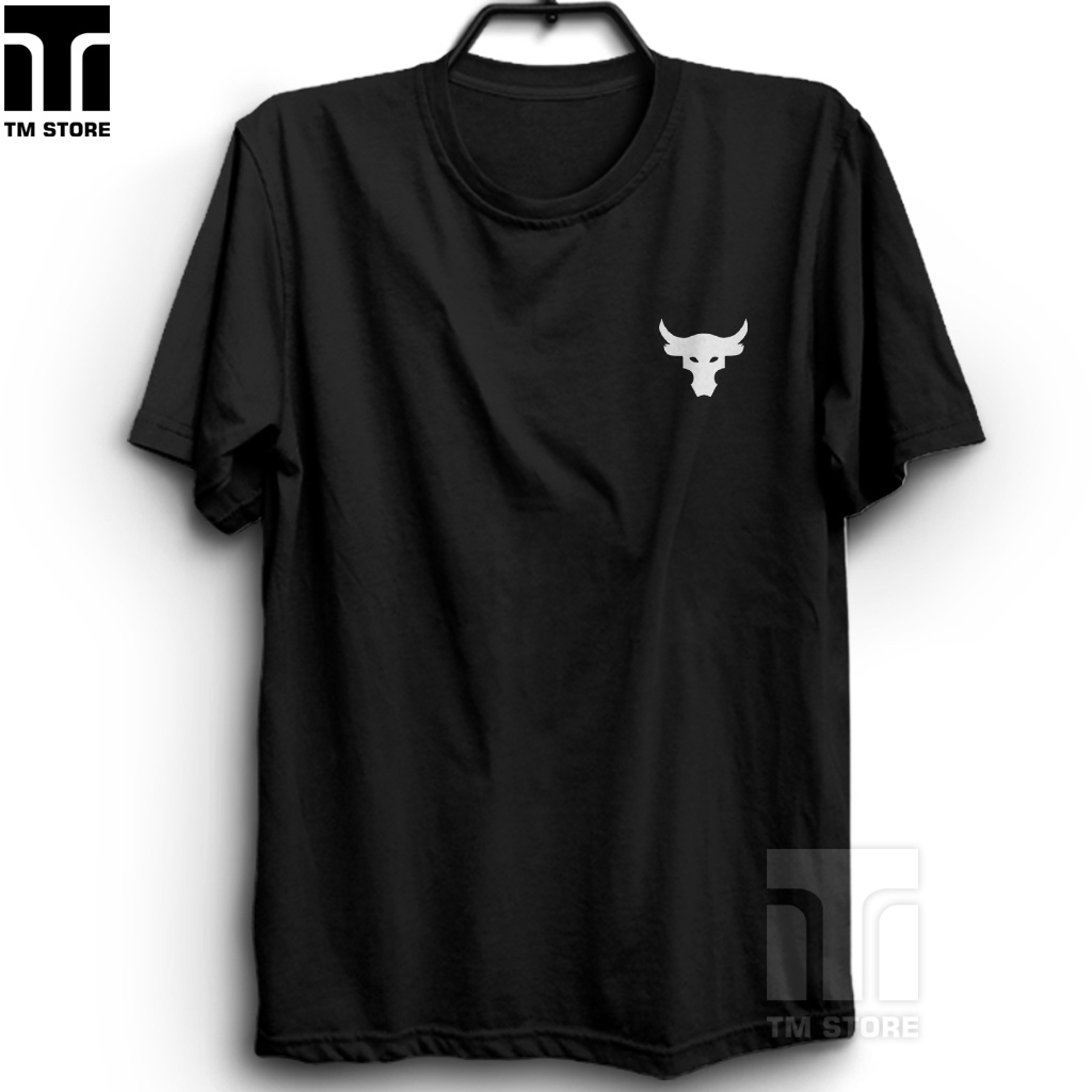 Kaos Gym Undr Armr Banteng Logo Premium Cotton Combed 30s T-Shirt Distro Baju Kaos Murah Keren TM-20