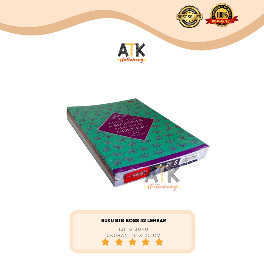 

Buku Tulis Boxy Big Boss 42 Lembar Atk
