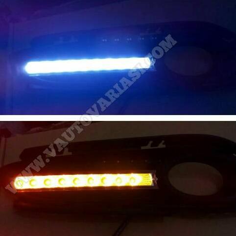 Cover foglamp drl led honda hrv vaut05 Kualitas Baik