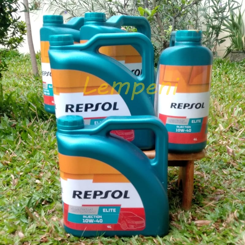 Oli Mobil Repsol Elite 10w40 Injection Galon 4L/Pellumas mobil/Oli mesin mobil repsol Injection