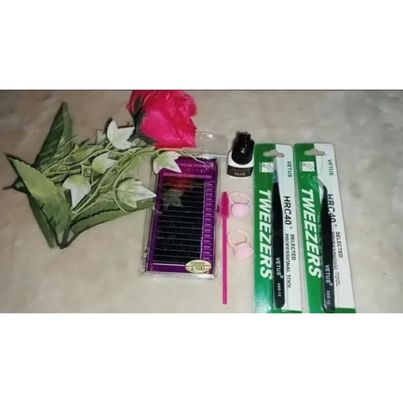 PAKET EYELASH EXTENSION MURAH LEM TIDAK PERIH BISA PASANG SENDIRI