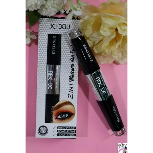 ☃Cutezz_Ching1☃Xi Xiu 2In1 Mascara dan Eyeliner