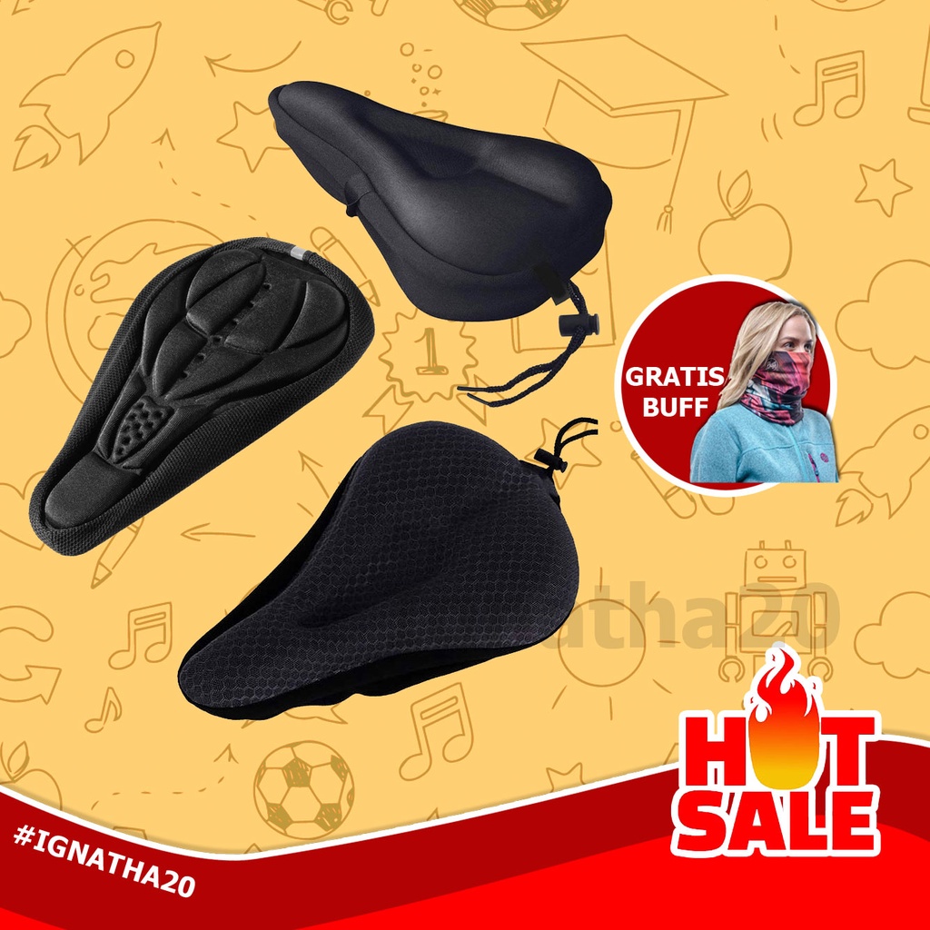 cover jok sadel sepeda empuk cover sadel sepeda mtb gel jok sepeda 3d breathable
