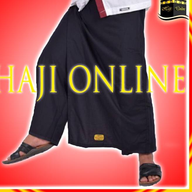 STAR SARUNG CELANA DEWASA WADIMOR HITAM POLOS ORIGINAL TENUN INSTAN SARONG PANTS