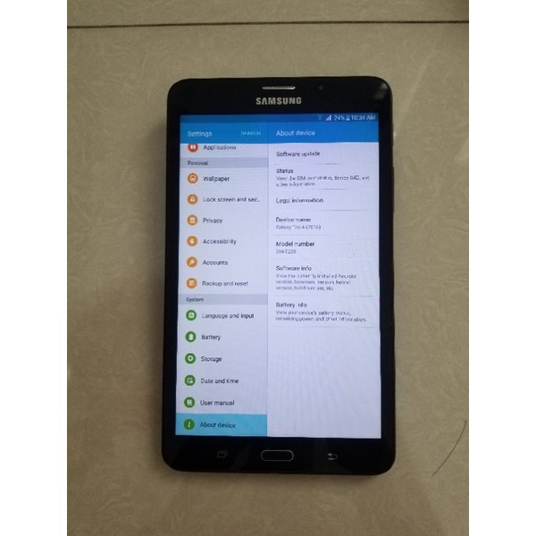 Samsung Galaxy Tab A 2016 T285 Second