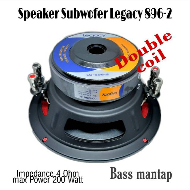 Speaker subwofer 8 Inch Legacy LG 896-2