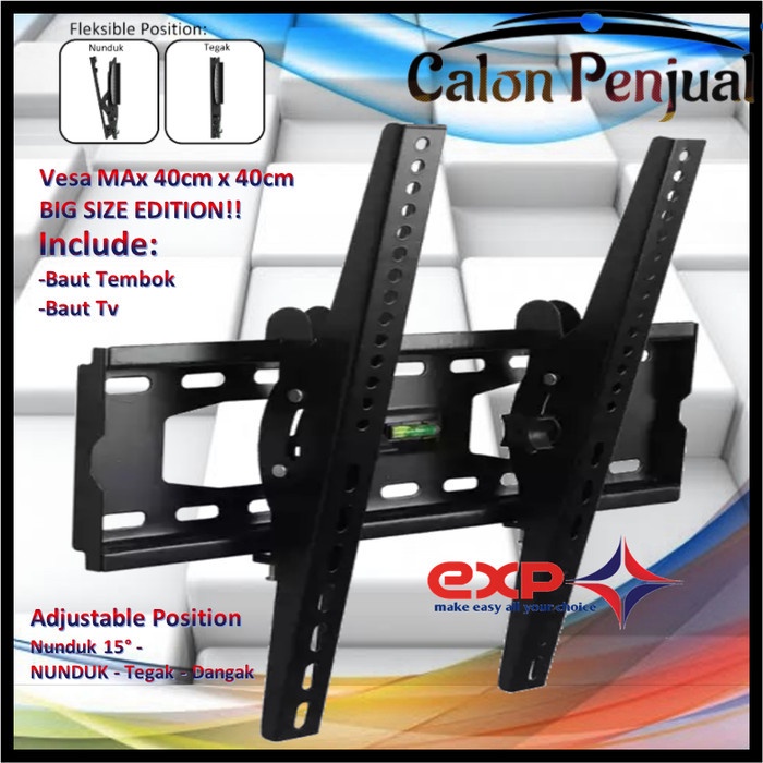 Bracket TV  POLYTRON 42&quot; s/d 55&quot; waterpass GARANSI 100% COCOK!