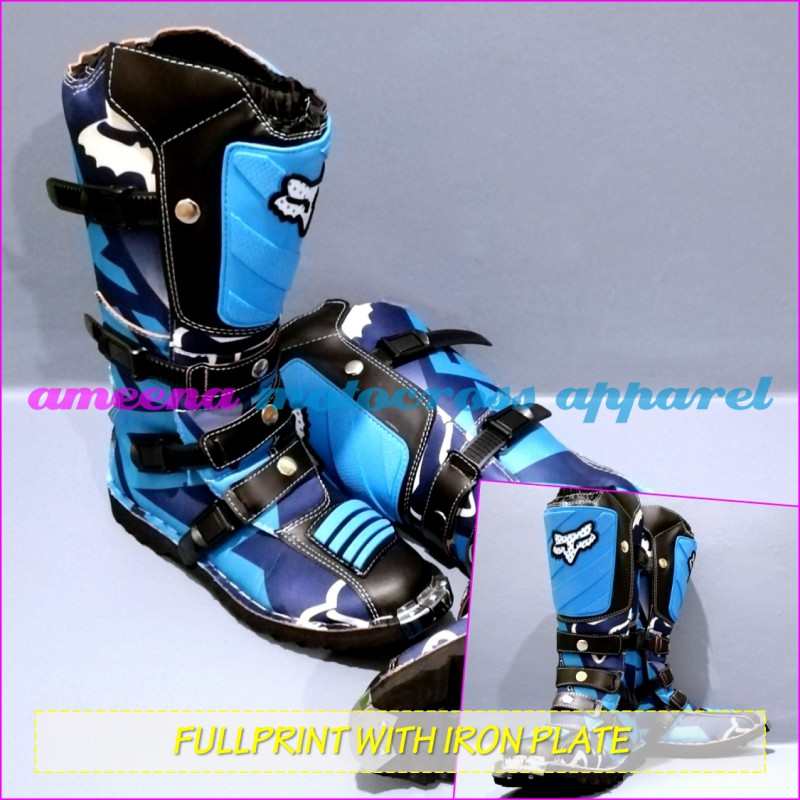 Sepatu Cross Fullprint Besi - Sepatu Trail Motocross - Sepatu MX Adventure - 005