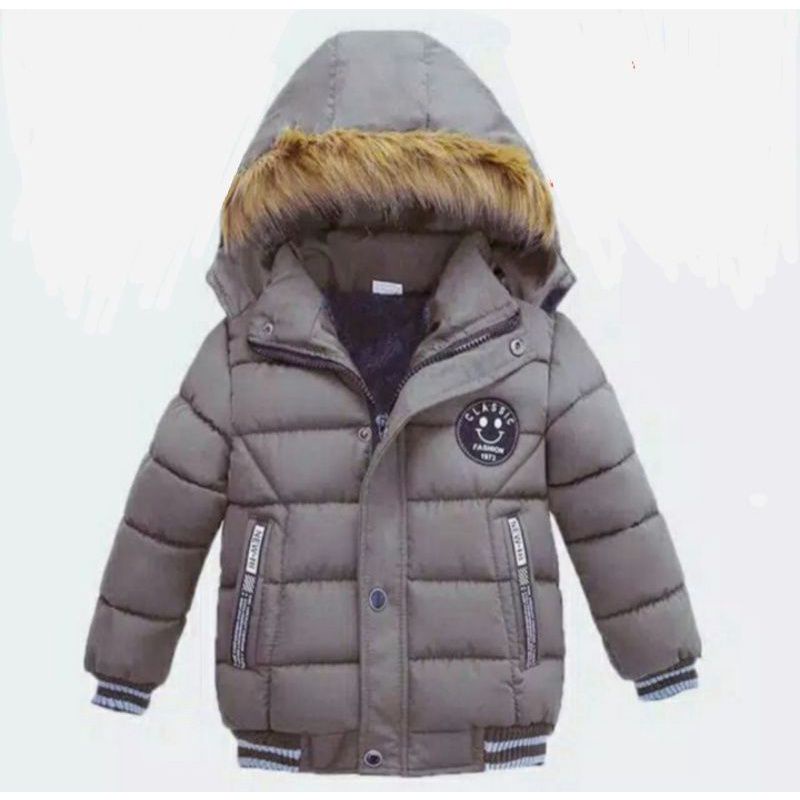 Jaket winter anak [BISA COD] laki laki perempuan/hoodie bulu musim dingin