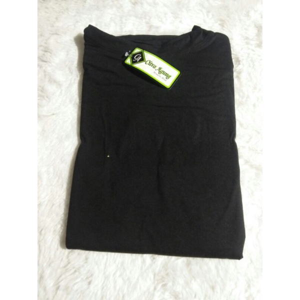 MAIRA_OFFICIALSTORE (BISA COD) Inner Dress Lengan Panjang Manset Gamis-Hitam