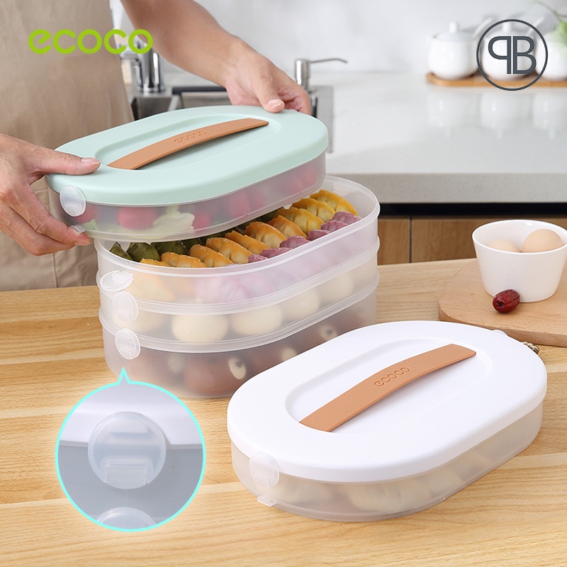 Papabear ECOCO Food storage box (three layer) - Tempat penyimpanan kotak makanan 3 tingkat voova ang