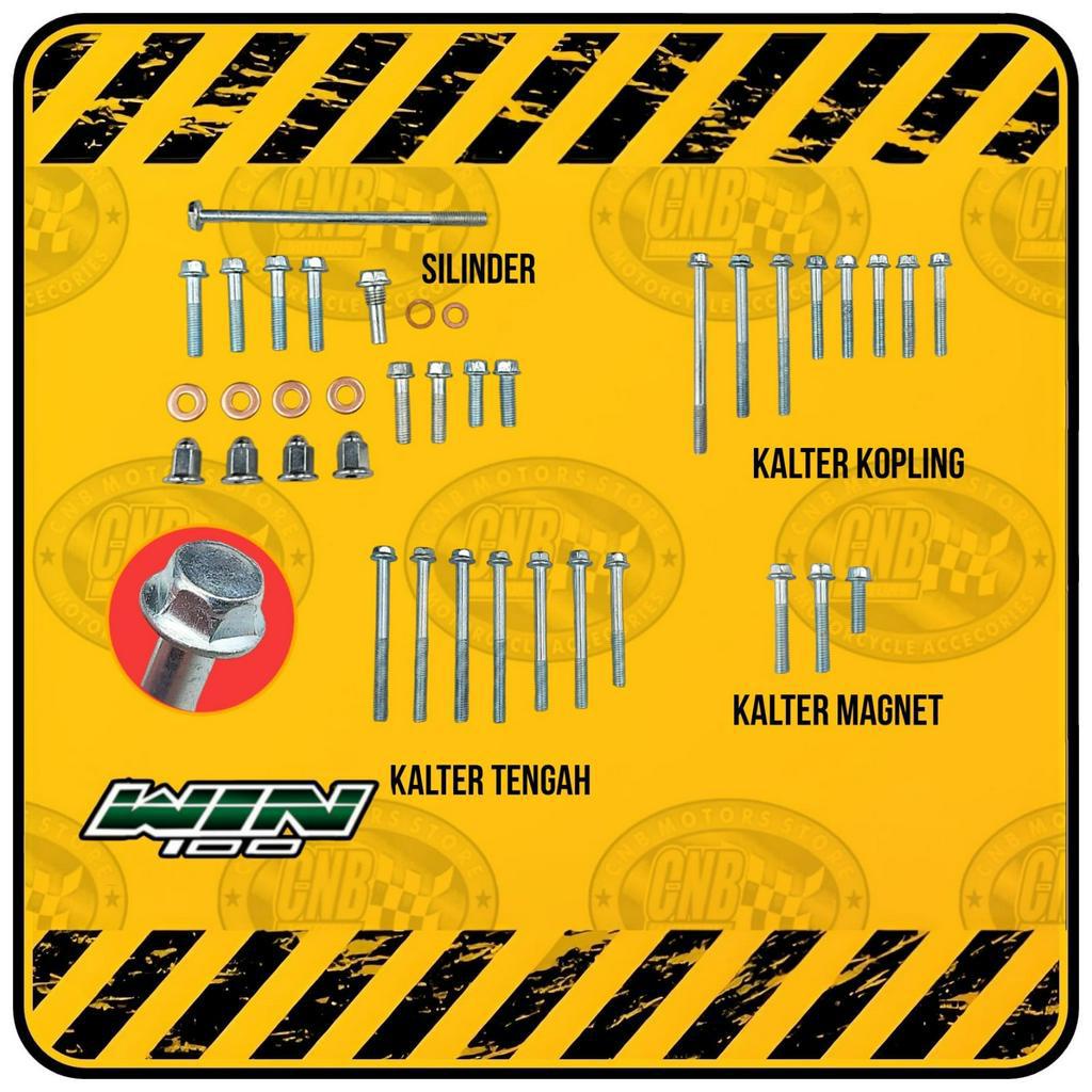 Paket Baut Kalter Mesin Kunci 8 Honda WIN 100 WIN100
