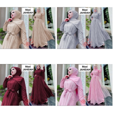 GAMIS REMAJA JAIDAH GAMIS KONDANGAN MEWAH / GAMIS BRUKAT TERBARU / GAUN BROKAT MODERN GAMIS REMAJA T
