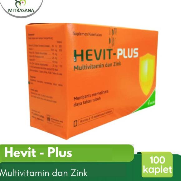 Hevit Plus Multivitamin & Zinc Isi 100 Tablet