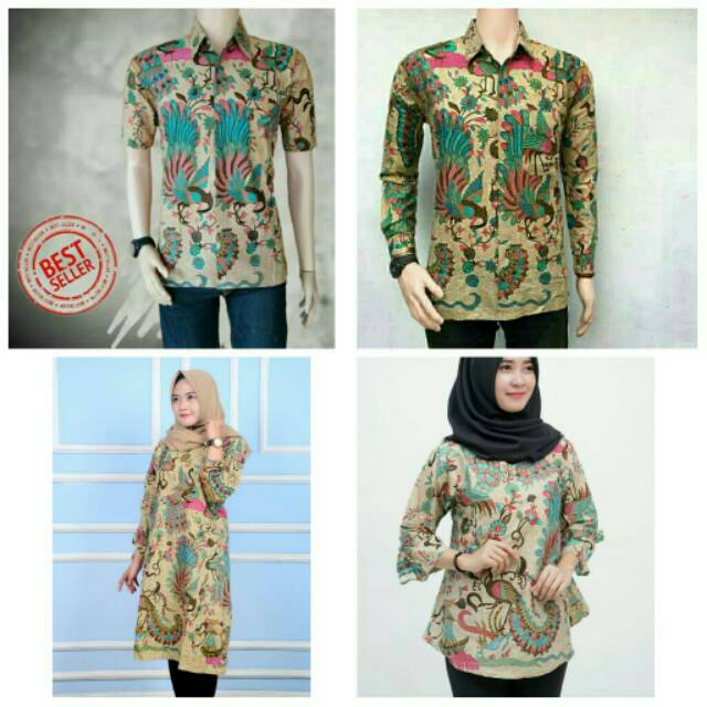 Batik Coupel Pria wanita M L XL XXL Ready Seragam banyak 