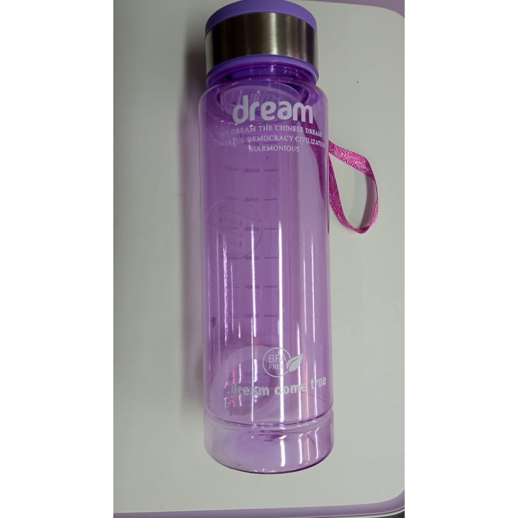 DEOSOFFICIAL -- Botol Air Minum My Dream 1 Liter/ Botol Air Minum Warna Warni 1 liter