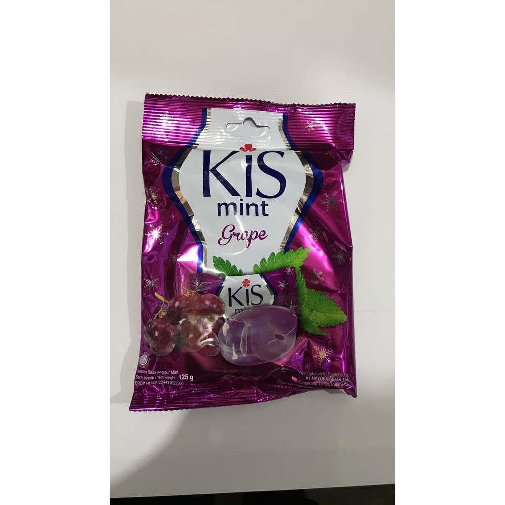 

Permen Kis Mint Grape 1 Bungkus / 125 gram / Kiss Ungu Anggur