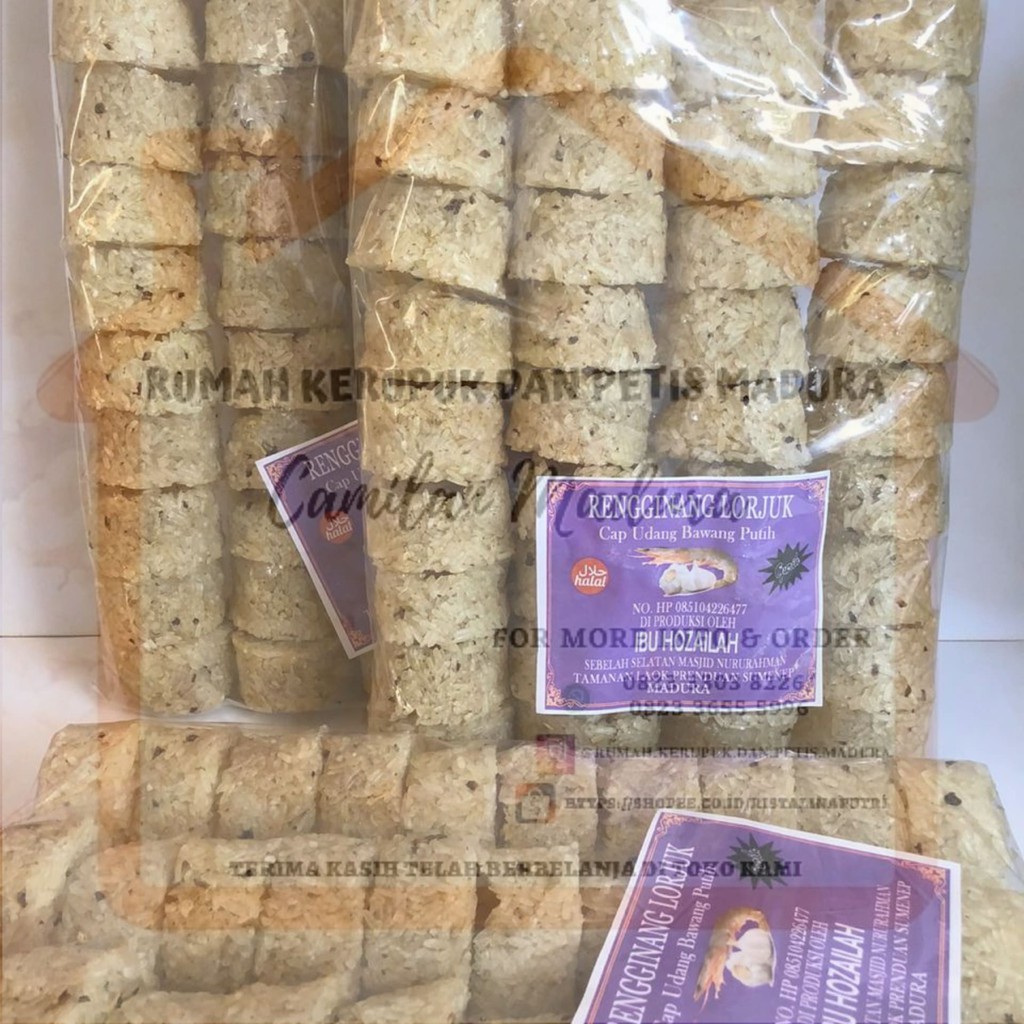 

Rengginang Lorjuk Cap Udang Bawang Putih (750 gram)