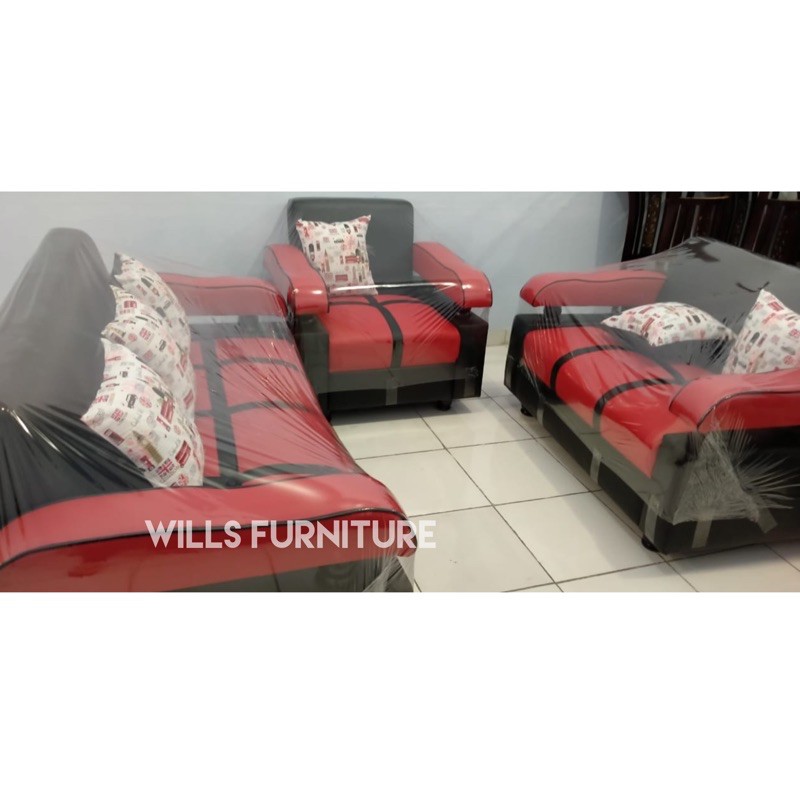sofa minimalis 321 merah