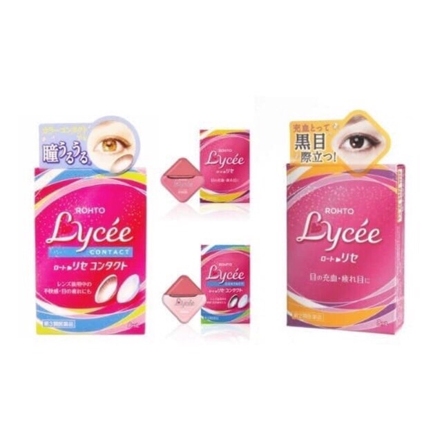 Rohto Lycee / Lyche Contact Lens Eye Drop Japan 8ml