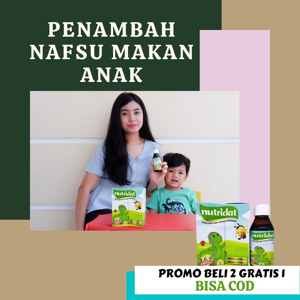 Vitamin Penambah Nafsu Makan, Penambah Berat Badan dan Kecerdasan Anak Herbal Beli 2 Gratis 1