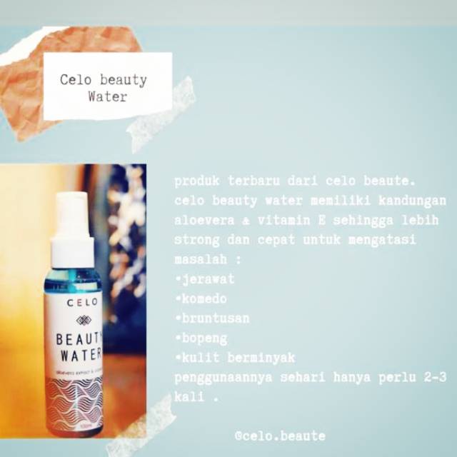 Celo beauty water