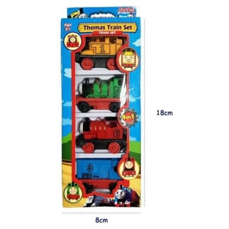 Mainan Kereta Thomas Isi 4 Pcs Plastik Mainan Cowo