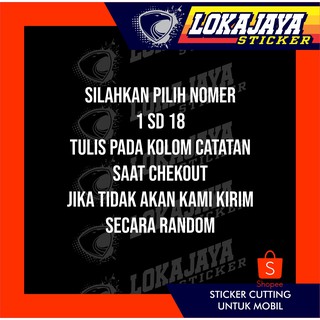 TERMURAH SKOTLET STICKER CUSTOM CUTTING KATA  PINTU KACA 