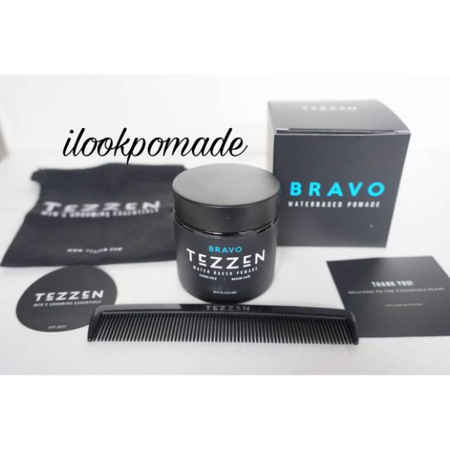 TEZZEN POMADE BRAVO ALPHA WATERBASED SUDAH BPOM FREE SISIR POUCH DLL