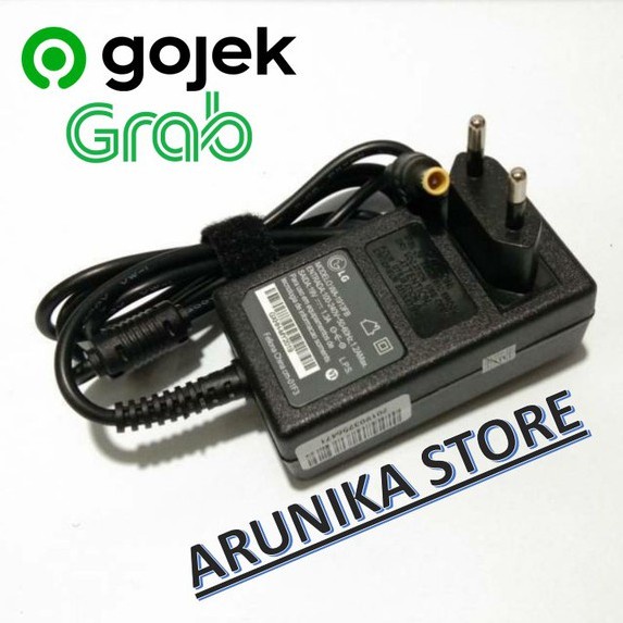 Adaptor TV Monitor LG 19V-0.8A LED TV Monitor LG Colokan Jarum