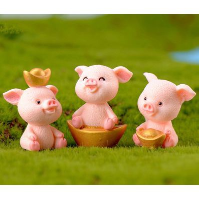 Miniatures - Terrariums - Fairy Garden - Animal_Pig (5pcs)