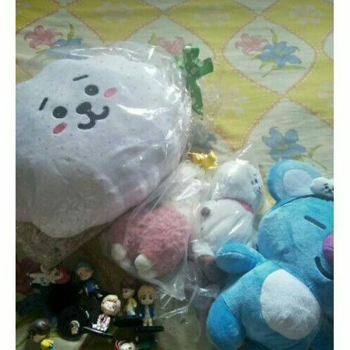 Boneka BT21 Unofficial RJ,Koya,RJ standing mini doll,RJ Pink(Alpaca)