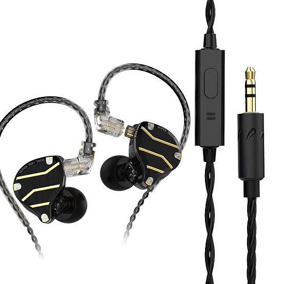 QKZ ZXN IEM Earphone HiRes- with Mic - Dynamic Driver - Garansi Resmi 1 Tahun