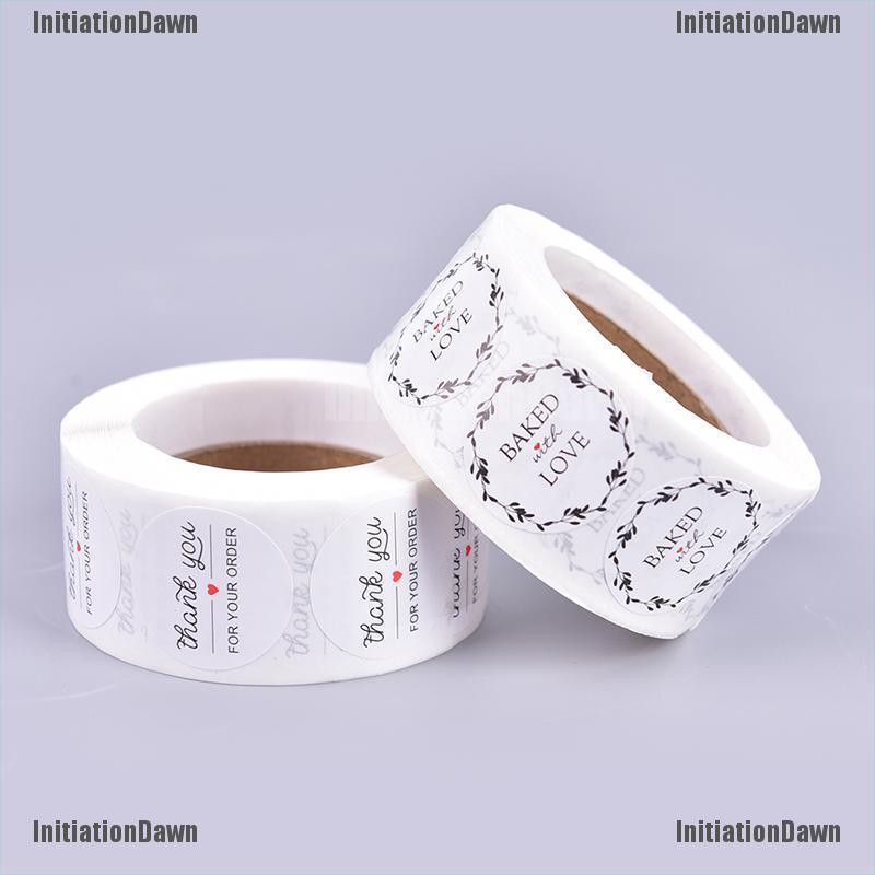 500pcs roll Stiker Tulisan Thank You For Your Order Bentuk 500pcs roll Stiker Tulisan Thank You For Your Order Bentuk