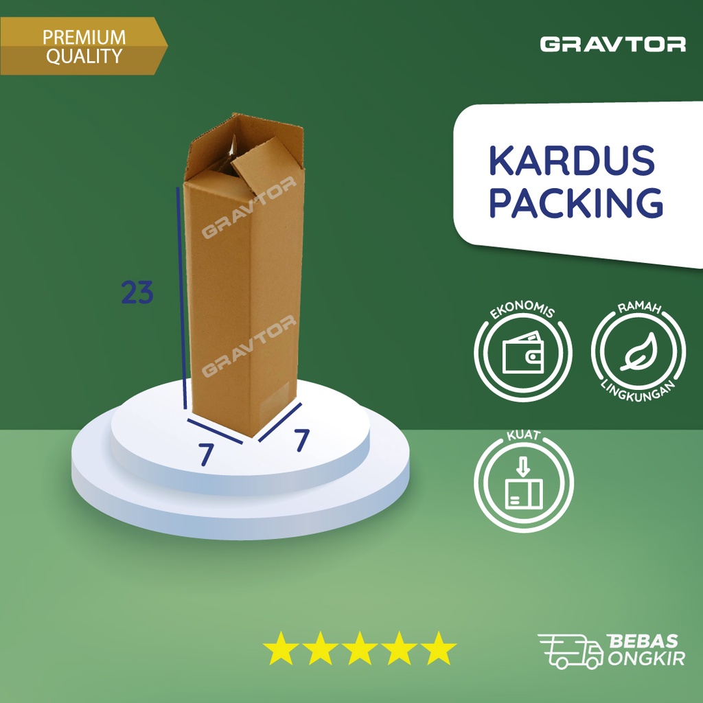 

Kardus Packing 7x7x23 - Karton Box Dus Kecil Polos Murah