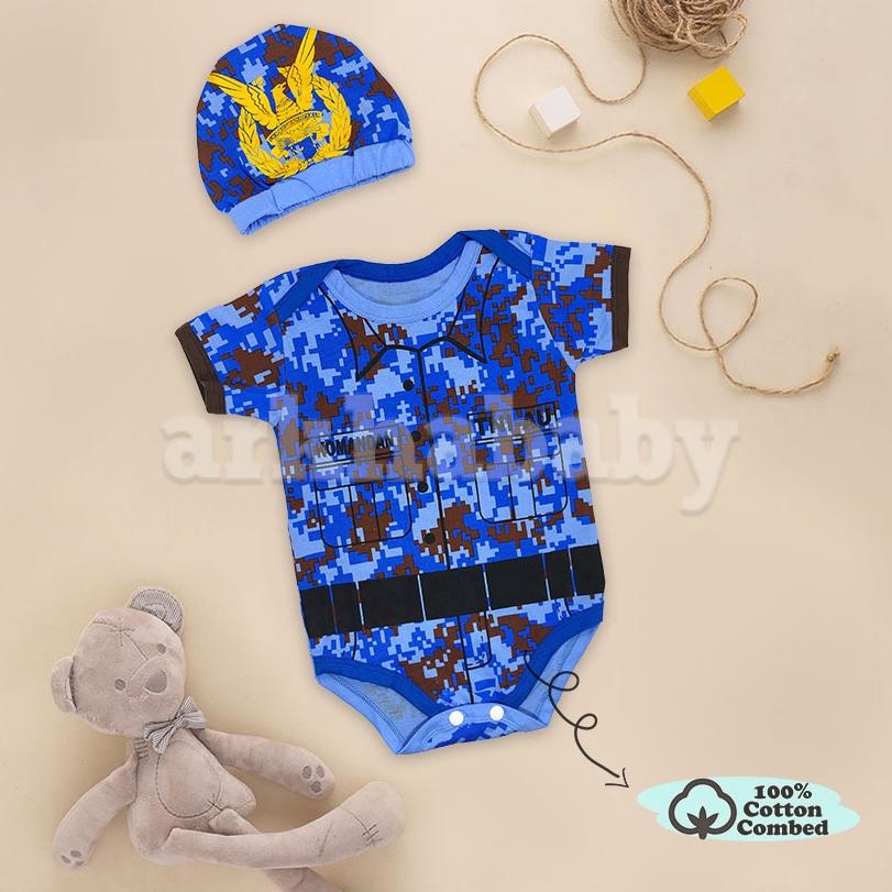 Harga Spesial.. JUMPER BAYI BAJU BAYI MOTIF TNI