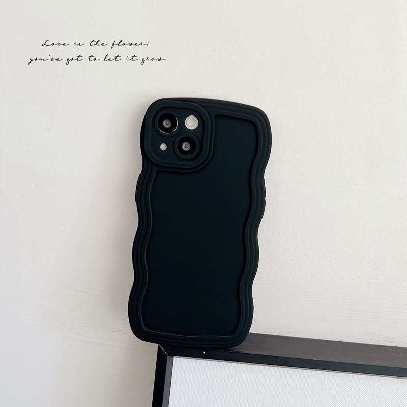 5Colors ！Wave Simple Soft Case iP iPhone 11 Pro Max 6 6S 7 8 + Plus SE 2020 X XR XS Max Matte Casing Apple